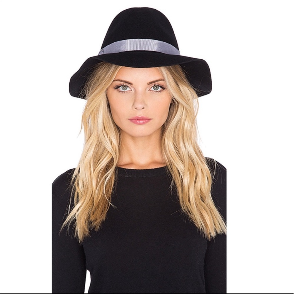 EUGENIA KIM - Genie Florence Wool Fedora Hat Black